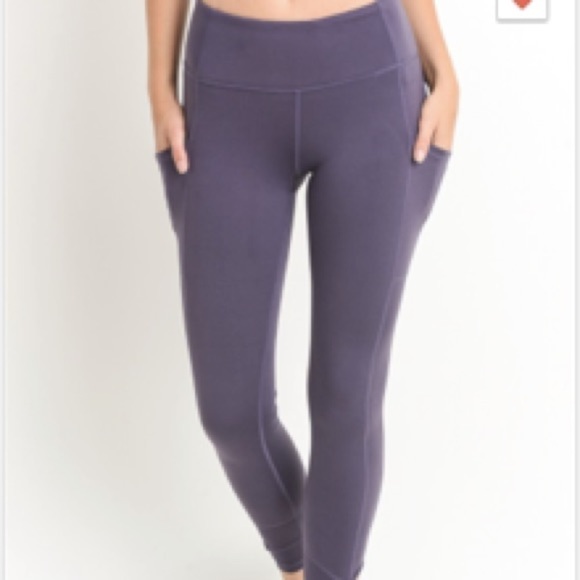 Dark Violet Full Leggings - Picture 1 of 3